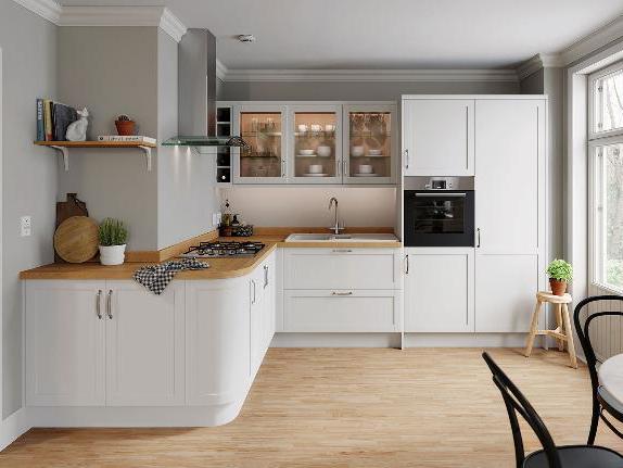 400mm Tall Larder Kitchen Unit 570mm Top Door Low